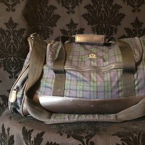 Tommy Hilfiger Plaid Duffle Travel Gym Bag Vintage
